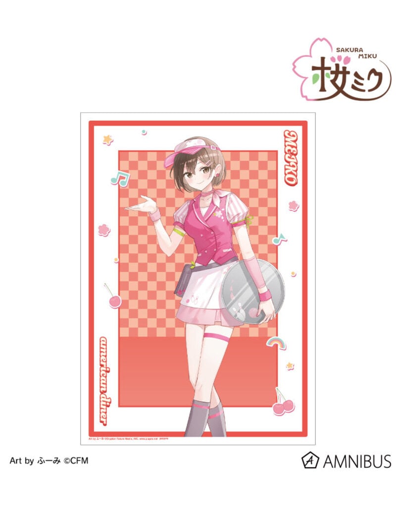 Amnibus Sakura Miku American Diner ver. Art by Fumi A3 Matte Finished Poster