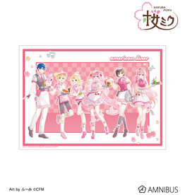 Amnibus Sakura Miku American Diner ver. Art by Fumi A3 Matte Finished Poster