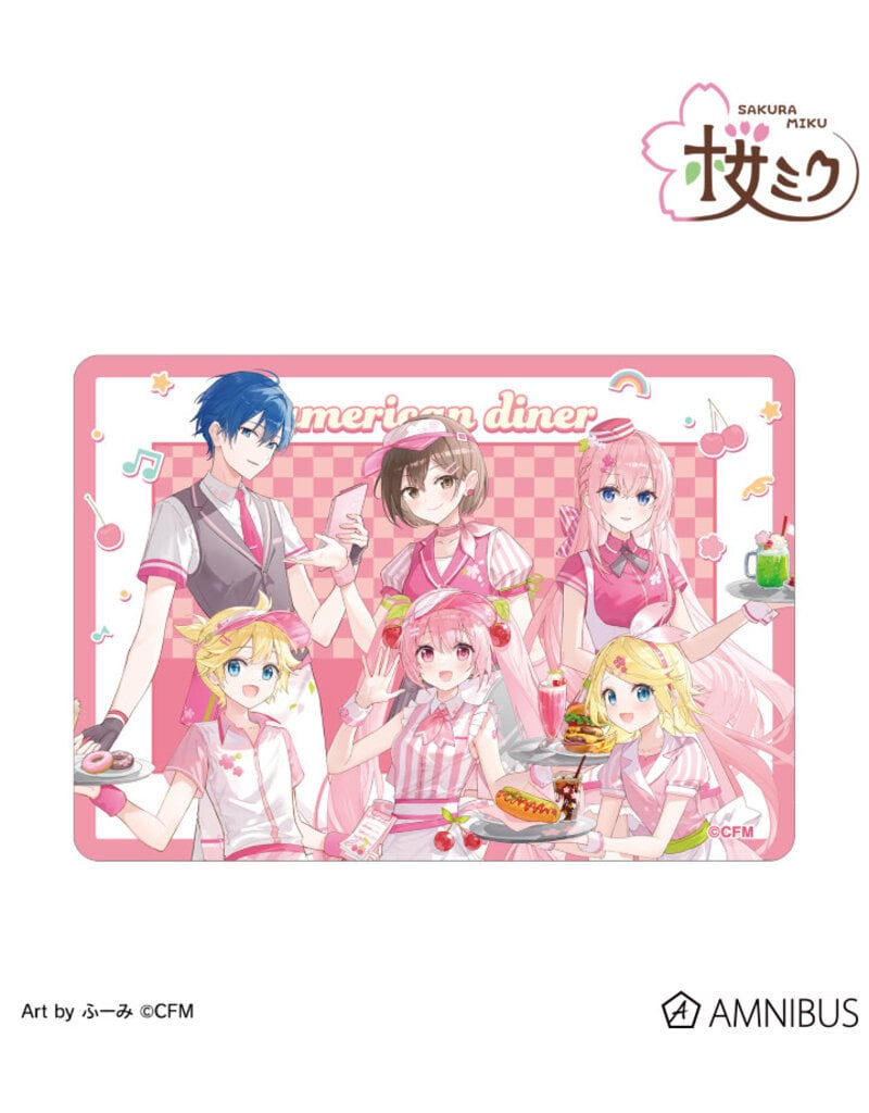 Amnibus Sakura Miku American Diner ver. Art by Fumi B8 Hard Card Case