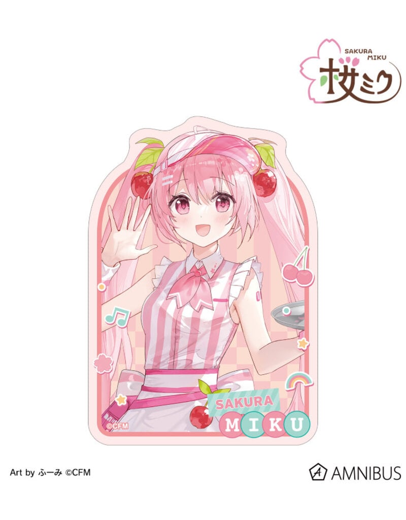 Amnibus Sakura Miku American Diner ver. Art by Fumi Die-cut Sticker