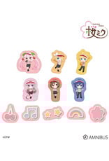 Amnibus Sakura Miku Group Chibi Chara Flake Sticker