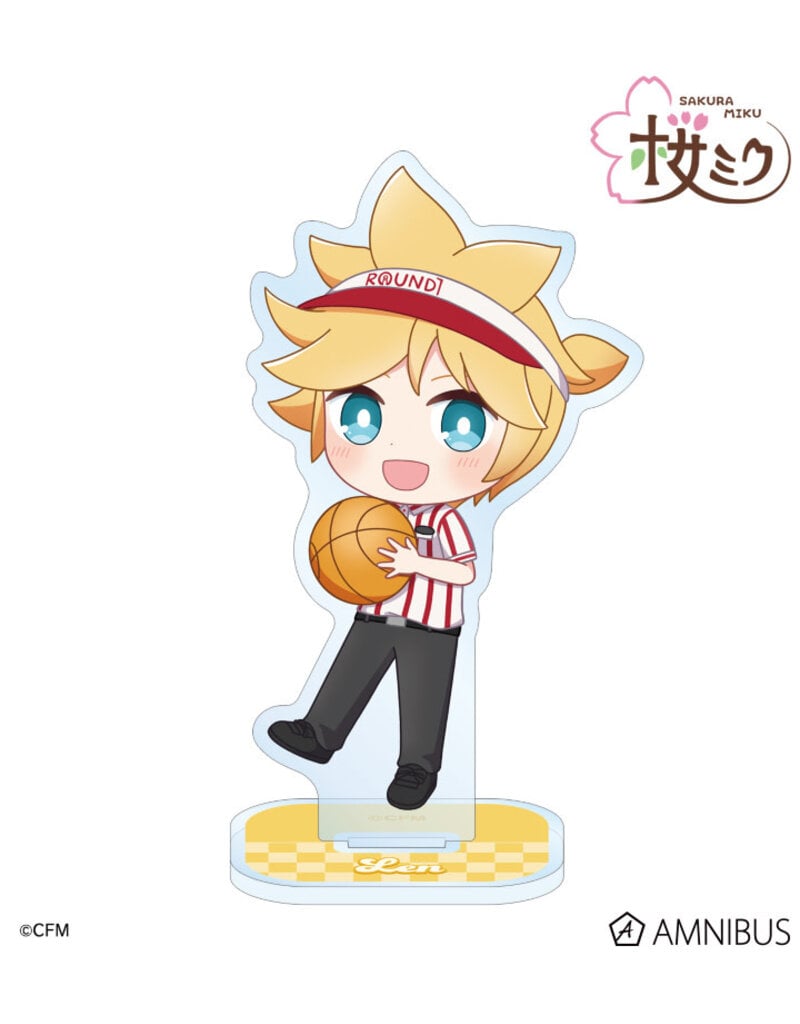 Amnibus Sakura Miku Chibi Chara Acrylic Stand