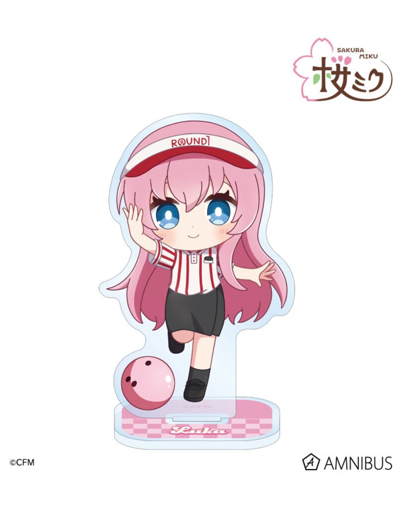 Amnibus Sakura Miku Chibi Chara Acrylic Stand