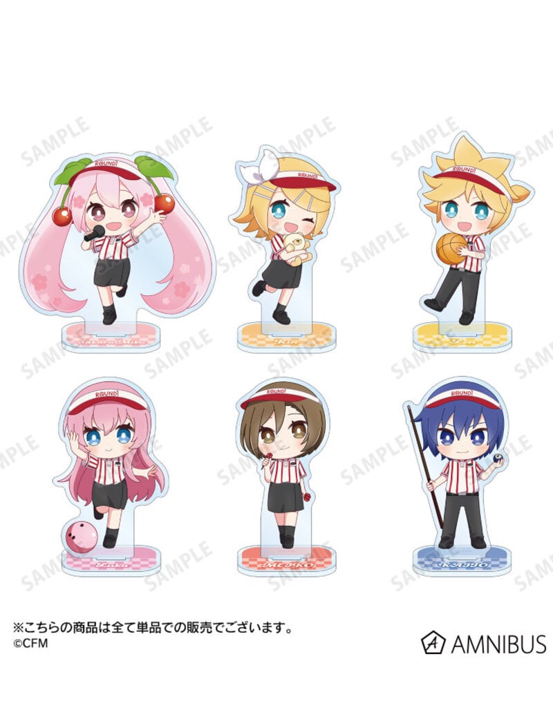 Amnibus Sakura Miku Chibi Chara Acrylic Stand
