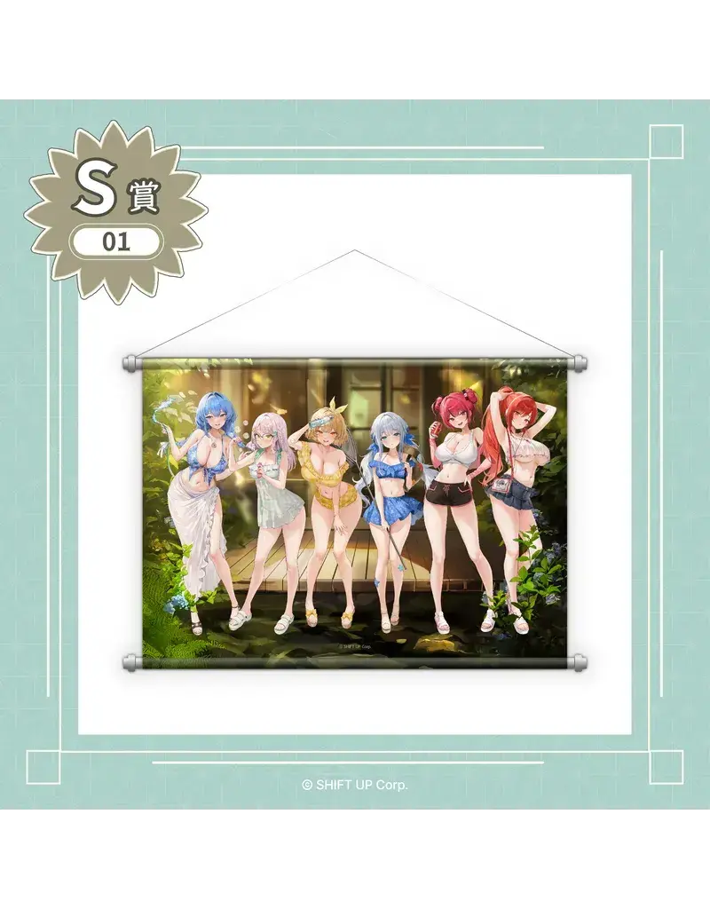 Goddess of Victory: Nikke Countryside Summer Vacation B2 Group Tapesty