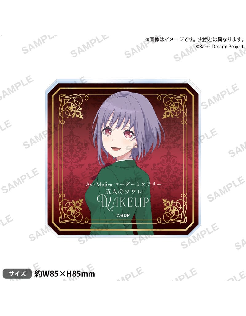 Bushiroad Ave Mujica Bang Dream! Murder Mystery Acrylic Coaster w/ Stand
