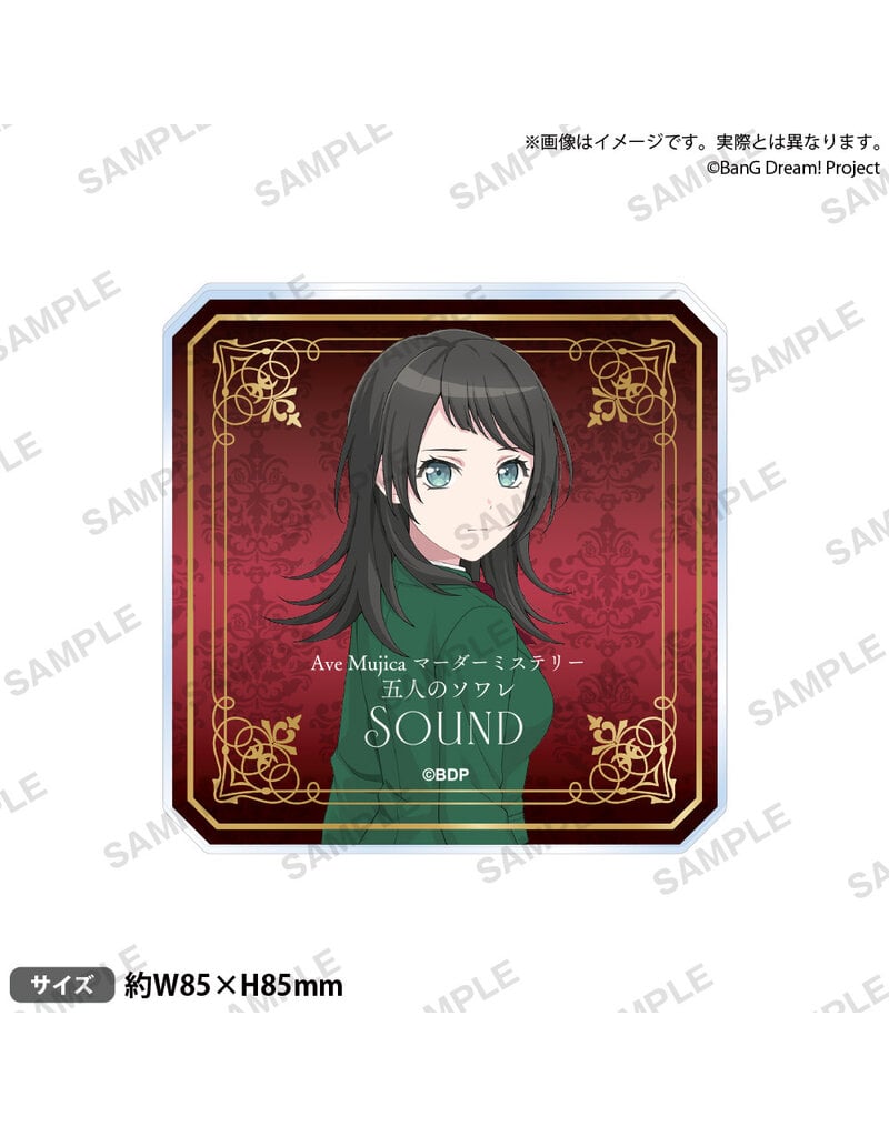 Bushiroad Ave Mujica Bang Dream! Murder Mystery Acrylic Coaster w/ Stand