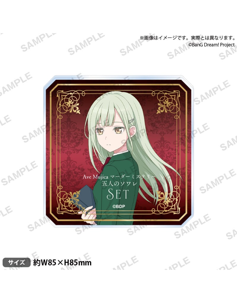 Bushiroad Ave Mujica Bang Dream! Murder Mystery Acrylic Coaster w/ Stand