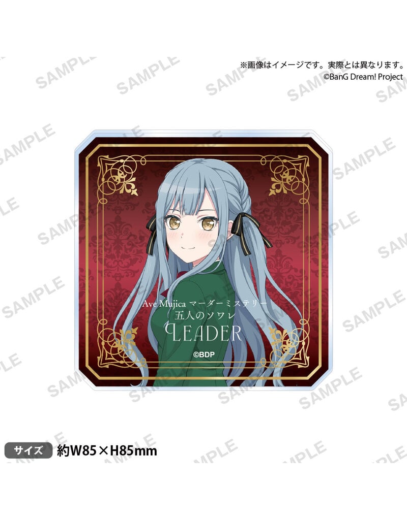 Bushiroad Ave Mujica Bang Dream! Murder Mystery Acrylic Coaster w/ Stand