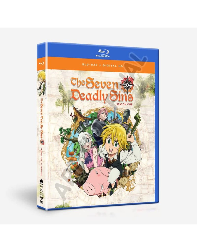 Funimation Entertainment Seven Deadly Sins Season 1 Complete Collection  Blu-Ray