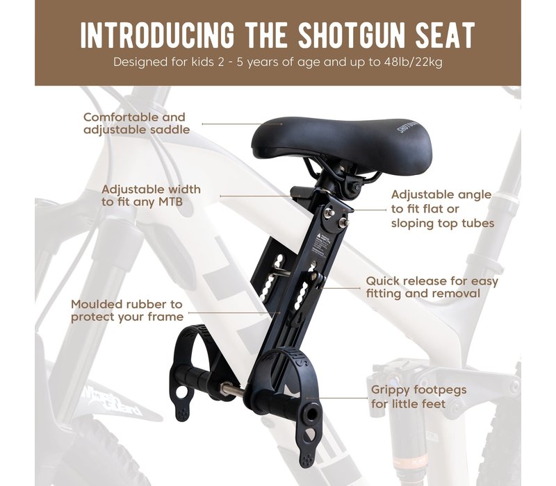Shotgun Front Mounted Children’s Bike Seat