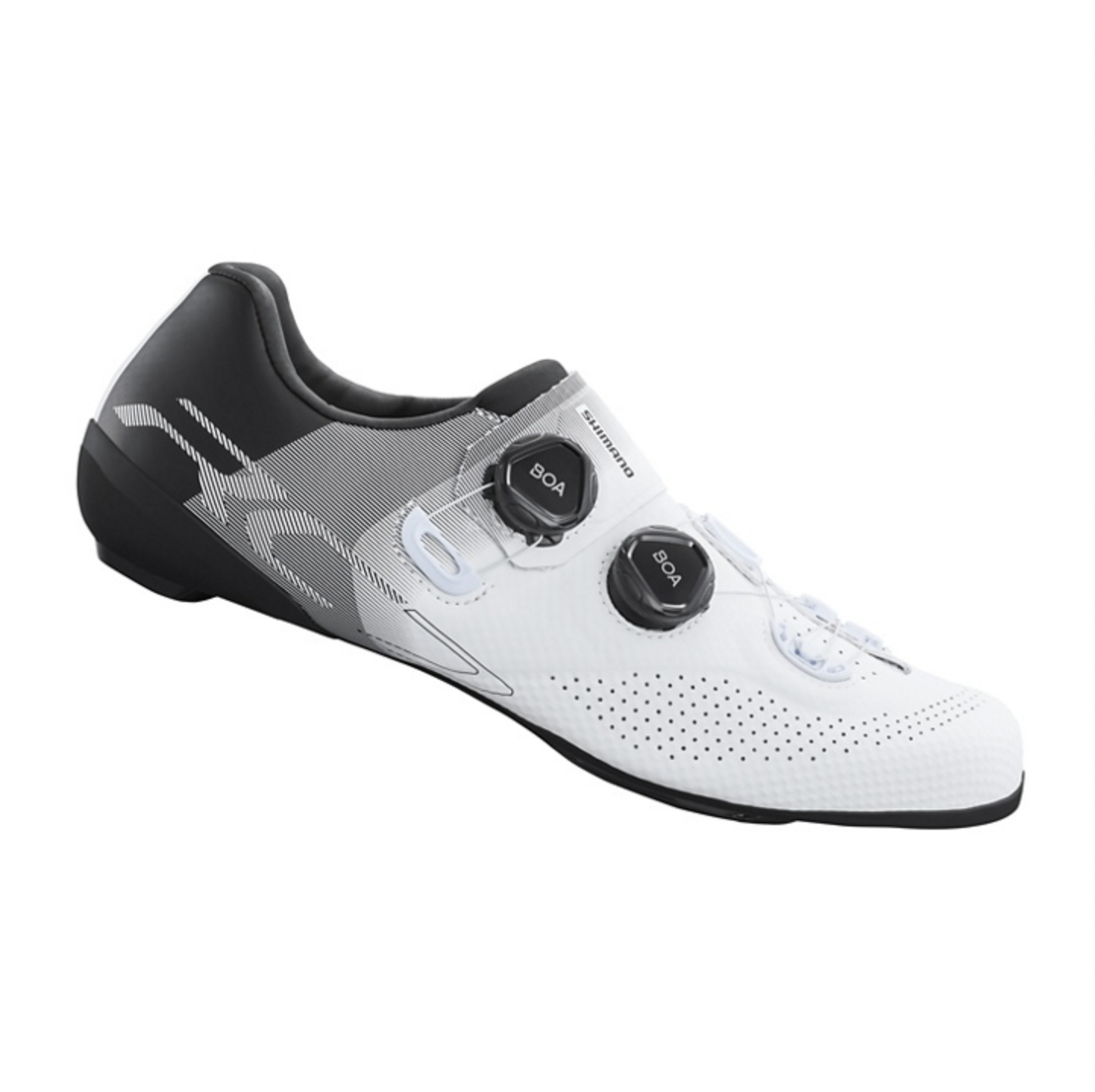 Shimano SH-RC702 Road Shoes Black / White - Blue Cycles