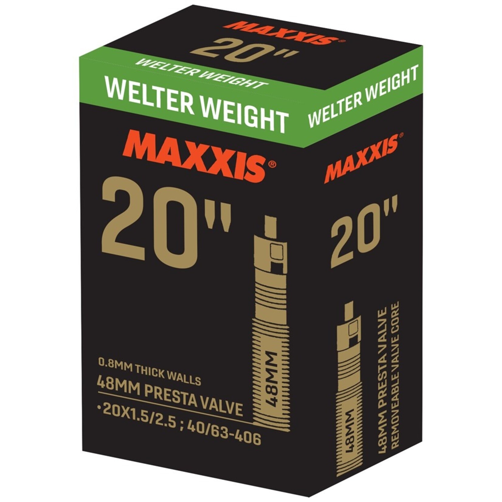 Maxxis MAXXIS Welterweight Tube 20 x 1.5-2.5 - PV 48mm