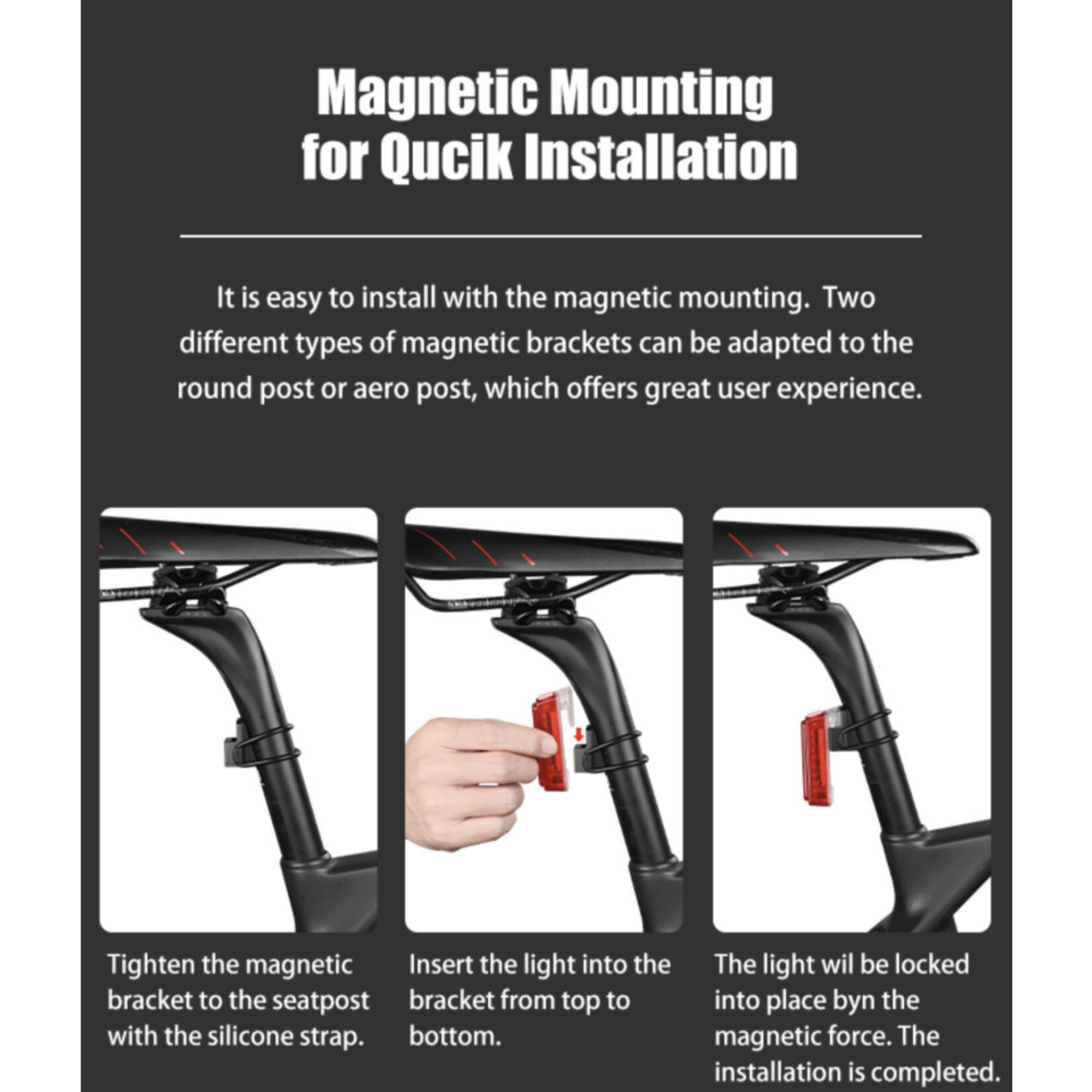Bold Rear/Tail Light Elite USB-C Magnetic
