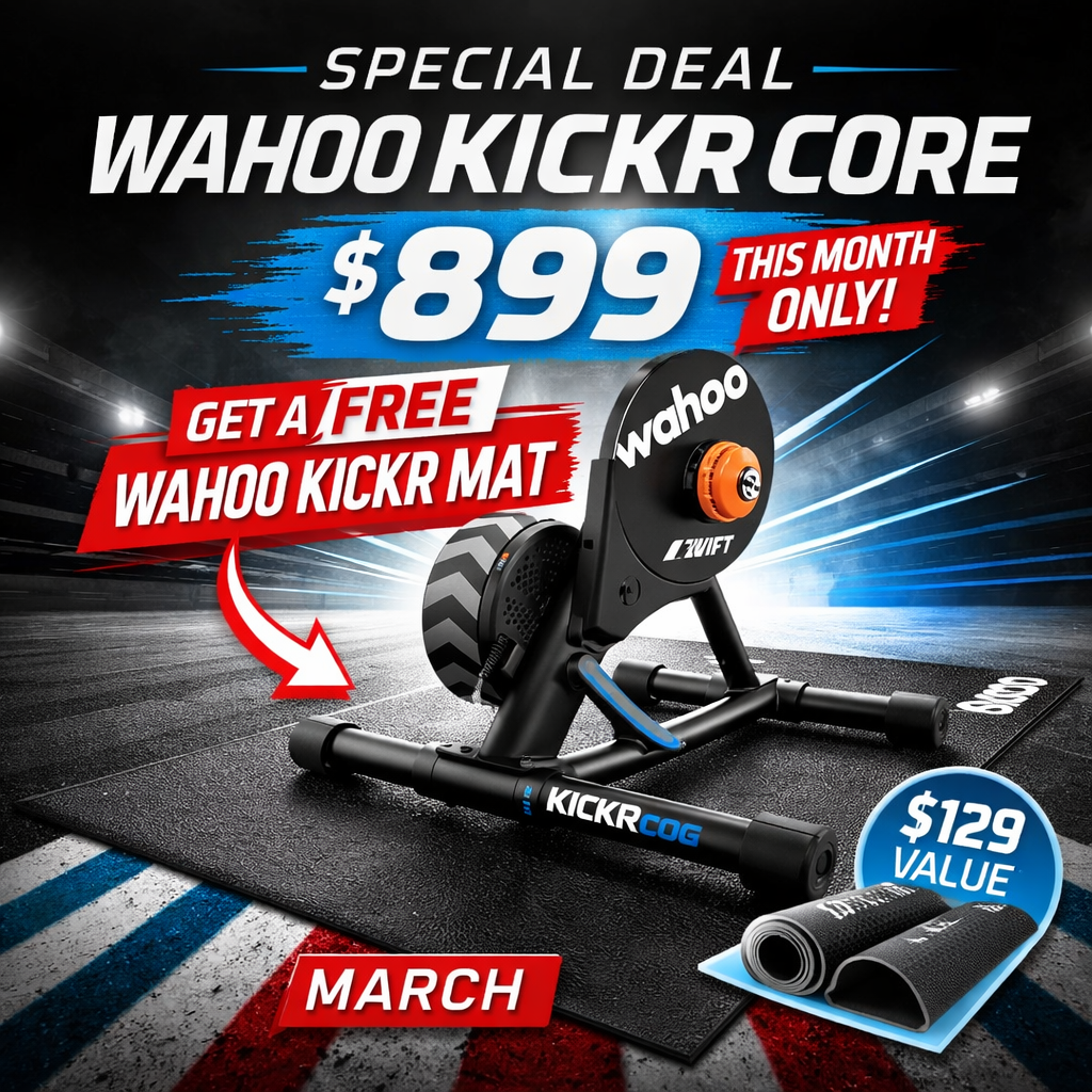 Wahoo KICKR CORE Zwift Cog Deal – $899 + FREE Mat (March Only)