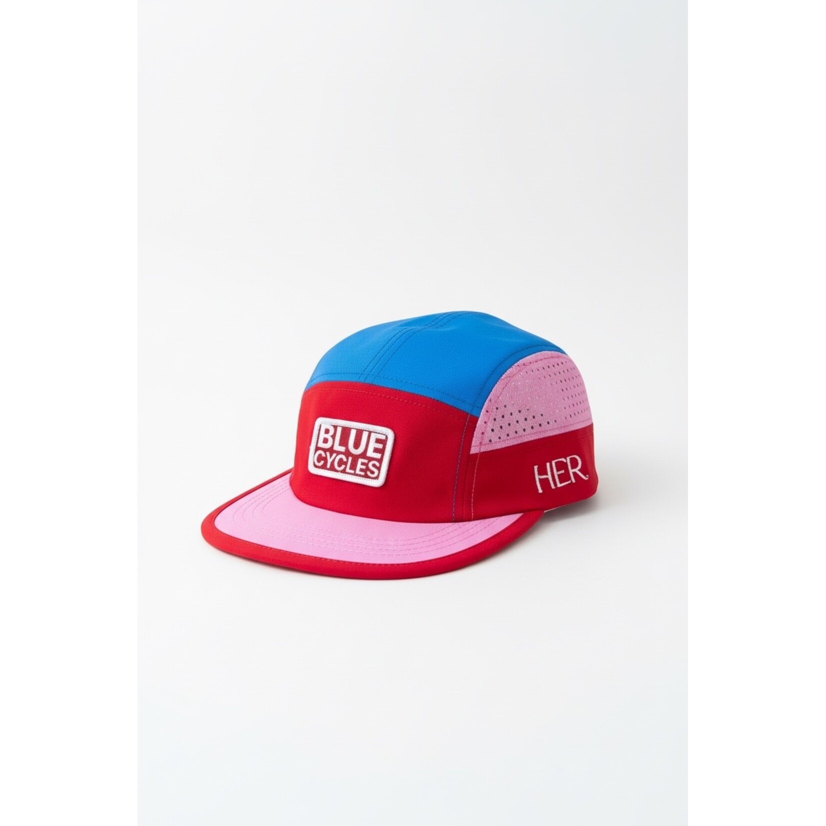 Revolution Clothing Blue Cycles Running Cap Red/ Blue