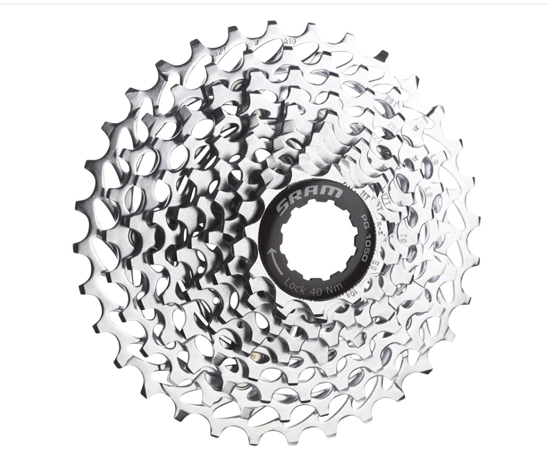 SRAM SRAM PG-1050 Cassette - 10 Speed, Silver