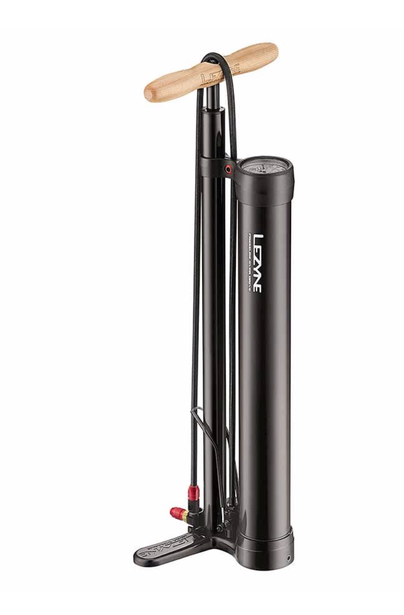 Lezyne Lezyne, Pressure Over Drive 2.5", Floor Pump, ABS-1 Pro Chuck, 220psi, Black