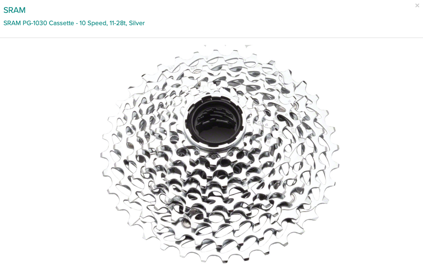 SRAM SRAM PG-1030 Cassette - 10 Speed, 11-28t, Silver