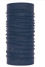Buff Buff Midweight Merino Wool Multifunctional Headwear: Night Blue Melange, One Size