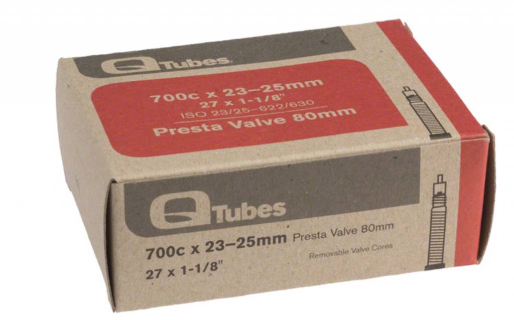 QTubes QTubes 700c x 2325mm 80mm Presta Valve Tube 128g REV