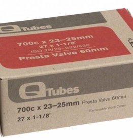 Q-Tubes Q-Tubes Teravail  700c x 20-28 mm 60mm Presta Valve Tube 126g