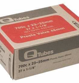 Q-Tubes Q-Tubes 700c x 23-25mm 48mm Presta Valve Tube 126g