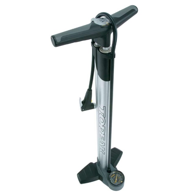 Topeak Topeak JoeBlow Ace - 260 PSI Silver Smarthead, Padded Handle, Wide Base, Large Dial Gauge