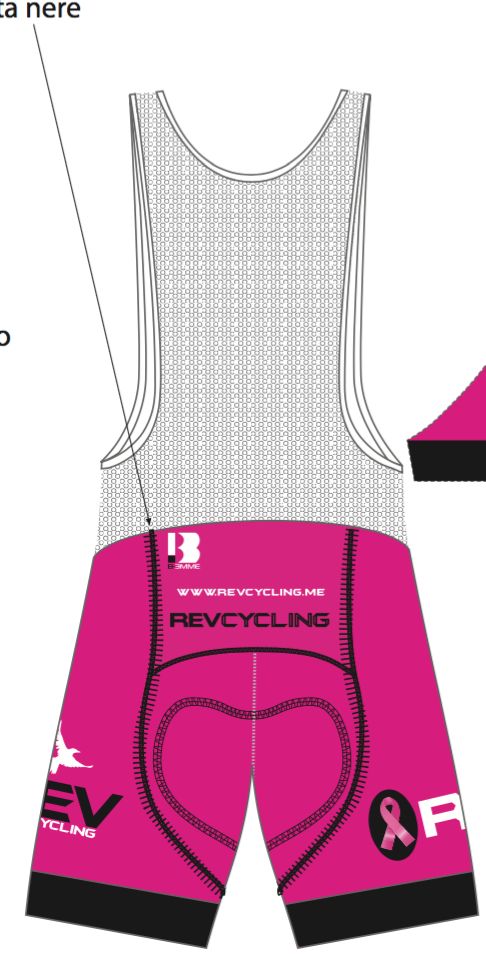 Biemme REV Cycling Bibs, Men, Pink, Biemme