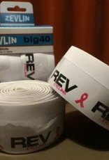 Zevlin REV Cycling Bar Tape White, Custom, Breast Cancer Ribbon