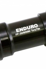 Enduro Enduro TorqTite Bottom Bracket: 386EVO to 24mm, Angular Contact Stainless Steel Bearing Black