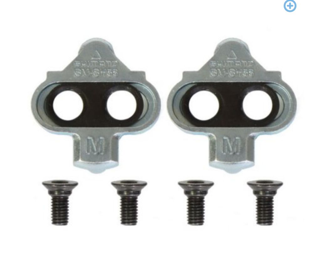 Shimano SPD SM-SH56 Multi-Directional Release Cleats w Cleat Plate Nuts 