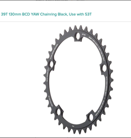 SRAM SRAM 11-Speed 39T 130mm BCD YAW Chainring Black, Use with 53T