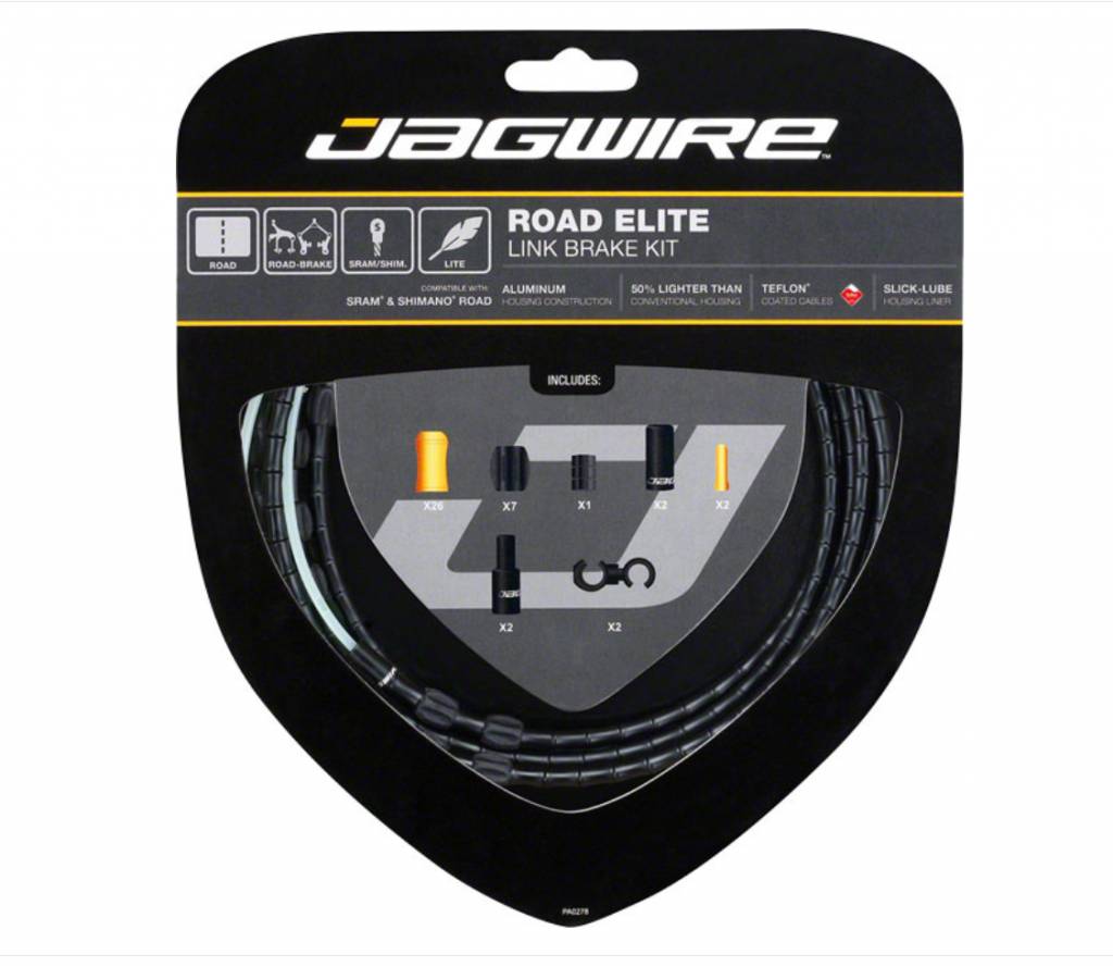 Jagwire Jagwire Road Elite Link Brake Cable Kit, Black