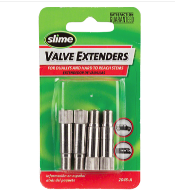 Slime Slime 1-1/4" Schrader Valve Extenders: 4-Pack