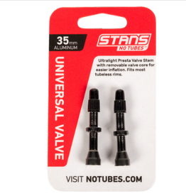 Stan's No Tubes Stan's NoTubes 35mm Tubeless Valves: Pair, Black