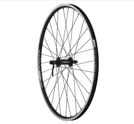 Quality Wheels Quality Wheels Value Double Wall Series Front Wheel - 26", QR x 100mm, Rim Brake, Black, Clincher