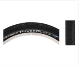 Tioga Tioga Powerblock S-Spec Tire - 20 x 1.6, Clincher, Folding, Black, 120tpi, BMX Tire