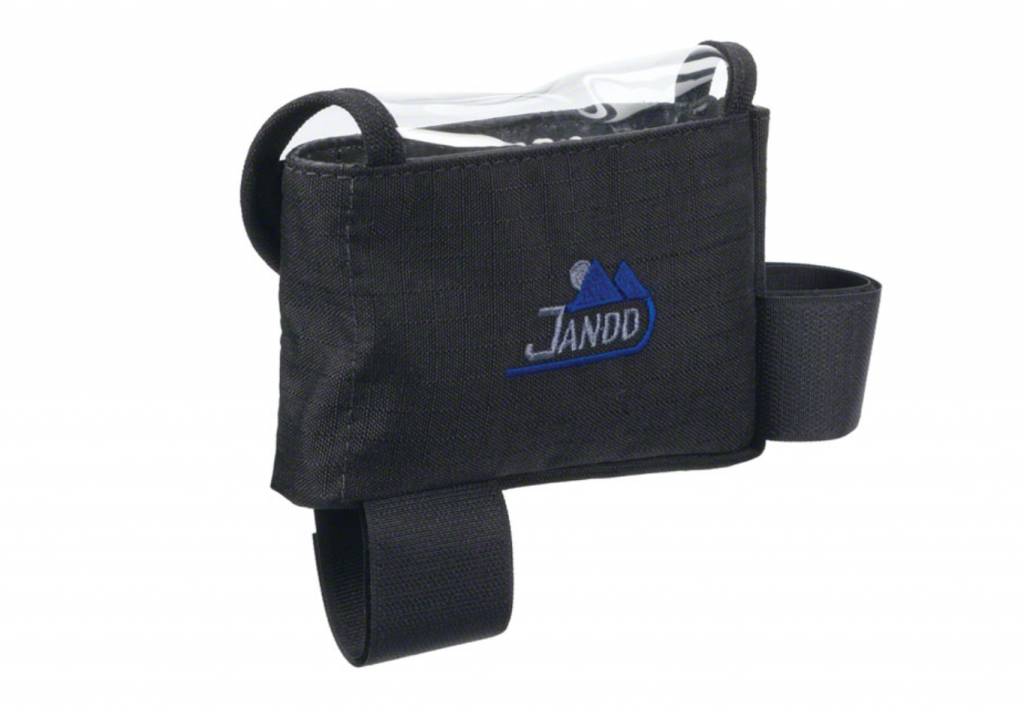 Jandd Jandd Top Tube/ Stem Bag: Clear-top with velcro closure Black Medium