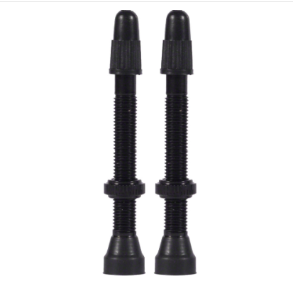 WTB WTB Aluminum TCS Tubeless Valves: 46mm, Black, Pair