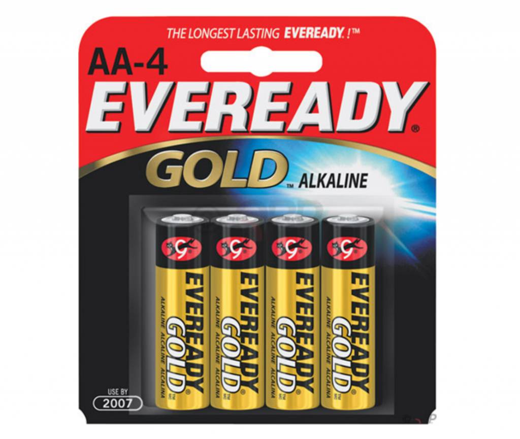 Eveready Eveready Gold AA Alkaline Battery: 4-Pack