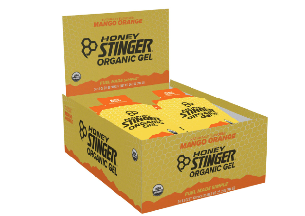 Honey Stinger Honey Stinger Organic Energy Gel: Mango-Orange, Box of 24