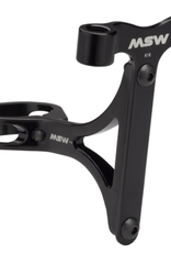 MSW MSW Seltzer Mount - CO2 and Bottle Cage holder with 27.2mm clamp, Black