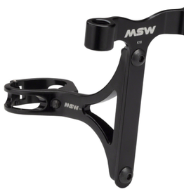 MSW MSW Seltzer Mount - CO2 and Bottle Cage holder with 27.2mm clamp, Black