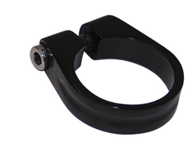 ULTRACYCLE KHS UC X-LITE SEAT CLAMP, 31.8, BLACK 21G, ALLOY, MATTE BLACK, 1-1/4