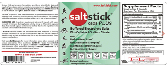 SaltStick SaltStick Caps Plus: Bottle of 100