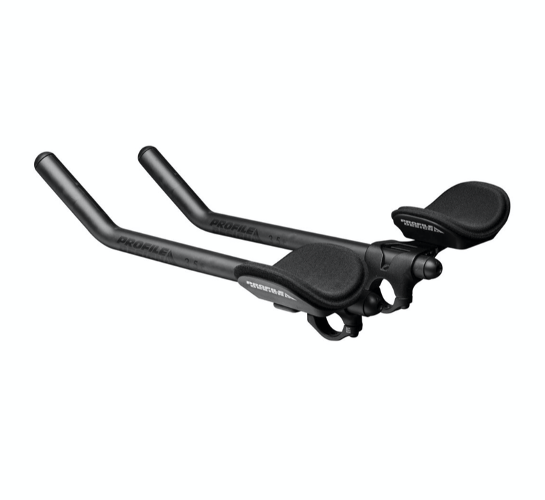 Profile Design Profile Design Supersonic Ergo 35c Shallow Ski-Bend Carbon Aerobar: Long 400mm Extension, Supersonic Bracket, Ergo Armrest, Black