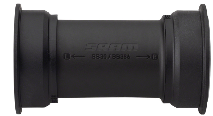 SRAM SRAM DUB PressFit BB386 Bottom Bracket - 386 EVO, 86mm, Road, Black