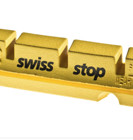 SwissStop SwissStop FlashPro Set of 4 SRAM/Shimano Rim Brake Inserts, Yellow King Compound