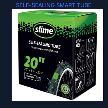 Slime SLIME 20X1.50-2.125 SV TUBE W/ SLR,1 YR GUAR< 1/8 HOLE